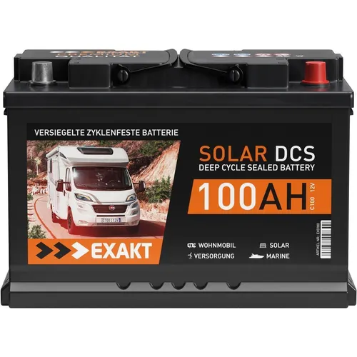 EXAKT Solar DCS 100Ah 12V Solarbatterie