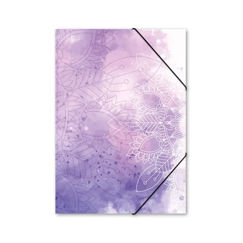 itenga Sammelmappe Zeichenmappe A4 MANDALA Kunst Gummizugmappe Eckspanner neu