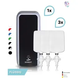 SET: Berührungsloser Desinfektionsspender Blanc Cosmos + 3x 1-L Haut- und Händedesinfektion - Der elegante Desinfektionsspender Blanc Cosmos bietet höchste Ergiebigkeit mit bis zu 1.000 Anwendungen. Flexibel einstellbare Dosierungen sorgen für optimale Handhabung – ideal für hygienische Lösungen im Alltag.