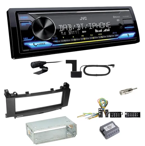 JVC KD-X472DBT Digitalradio USB MP3 Einbauset für Mercedes A B Klasse