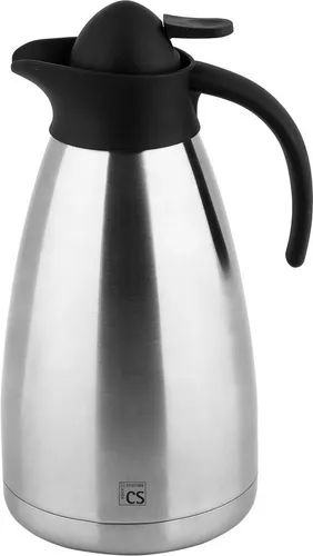 CARL SCHMIDT SOHN Isolierkanne Cottbus - 1,5 l, elegante Einhandbedienung, hält Getränke lange warm oder kalt