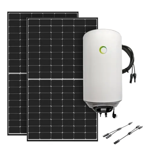 Offgridtec 860W Solaranlage mit 80L Fothermo Hybrid-Boiler von Offgridtec