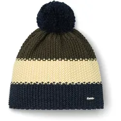 Eisbär Strickmütze STAR POMPON NACHTMELIERT-CLEAR LIGHT-OUTDO - Beliebte Strickmütze mit kuscheligem Pompon, ideal für kalte Wintertage. Hergestellt aus mulesingfreier Merinowolle und recyceltem Fleece für optimale Wärme und Atmungsaktivität.