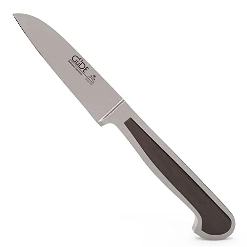 Güde Delta Gemüsemesser - 9 cm Klinge aus Edelstahl - Küchenmesser mit handgeschmiedeter Klinge, rostbeständig und ideal für präzises Schneiden von Gemüse, Fleisch und Obst. Hochwertiger Holzgriff für besten Komfort.