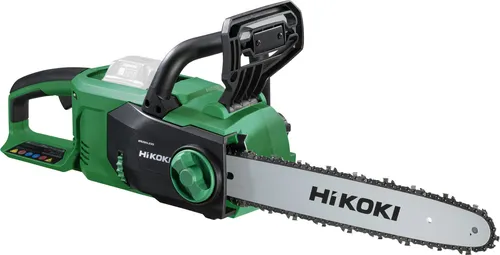 Hikoki 36V CS3635 Akku Kettensäge ohne Akku und Ladegerät, 35cm - Sägen, kabellose Freiheit mit kraftvollem 36V Akku-System für müheloses Schneiden von Holz und Ästen.