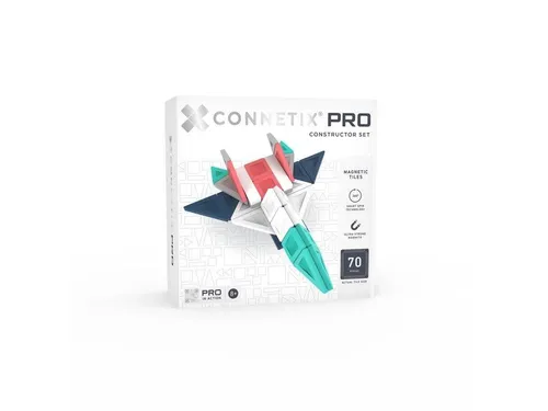 Connetix PRO Magnetische Fliesen Konstruktionsset, 70 Stück - Kreatives Baukästen-Set mit 70 magnetischen Fliesen für grenzenlosen Spielspaß. Fördert die Fantasie und das räumliche Denken der Kinder.