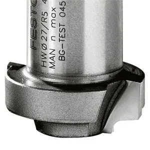 FESTOOL Abrundfräser R5-OFK 500 - 27 mm Durchmesser - Fräser mit 5 mm Radius für präzise Abrundungen, ideal für professionelle Holzarbeiten und Möbelbau.