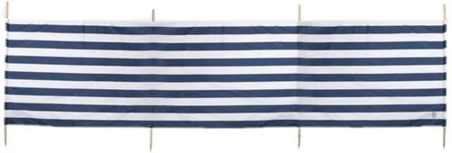 Bo-Camp Strand Windschutz, 350x90cm, blau/weiß