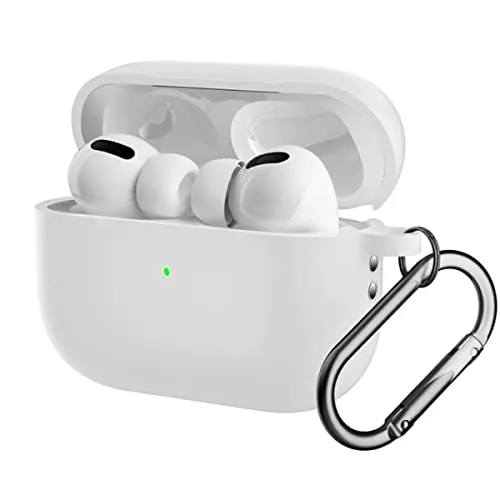 CoverKingz Hülle kompatibel mit AirPods Pro 2 - Silikon Schutzhülle Cover - Case Tasche Weiß