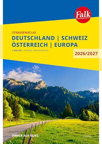 Produktbild Falk Straßenatlas 2026/2027: Autoatlas für Deutschland, Schweiz & Österreich