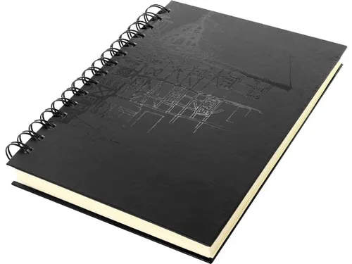 kangaro Spiral-Skizzenbuch Design DIN A5 80 Blatt schwarz