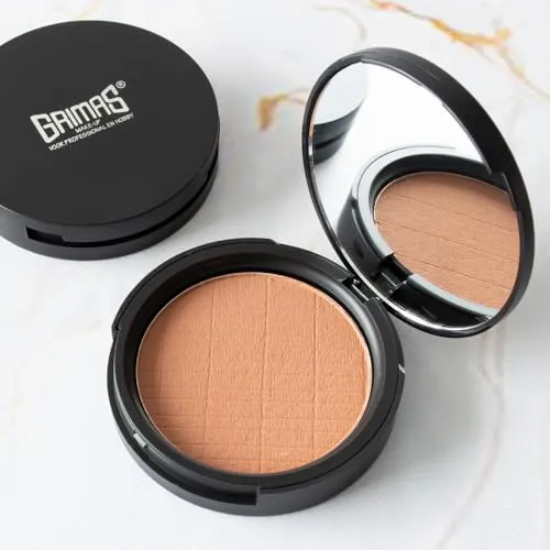 GRIMAS Bronzing Powder, 12g, natürlich wirkender Bronzepuder für sun-kissed Look, vegan, parabenfrei, unparfümiert