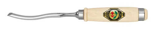 Kirschen S-Form-Beitel mit Weißbuchenheft 1051020 - Beitel mit innovativer S-Form, ideal für präzises Arbeiten. Das abgeflachte Weißbuchenheft ermöglicht eine komfortable Handhabung ohne Fingerstörung.