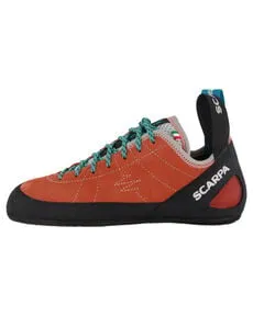 Scarpa Helix Damen Kletterschuhe - Orange - Größe 39 - Kletterschuhe & -bekleidung, ideal für präzises Klettern und optimalen Halt mit atmungsaktivem Obermaterial.