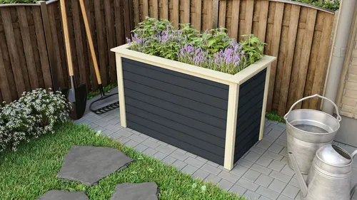 Karibu Hochbeet anthrazit 690x1330x820 mm von Karibu