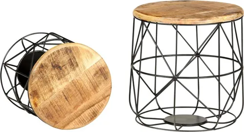 Couchtische aus Mangoholz von vidaXL