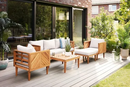 Primaster Gartenmöbel-Set Minori - Gartenmöbelset aus hochwertigem Kunststoff, wetterfest und pflegeleicht – ideal für entspannte Stunden im Freien.