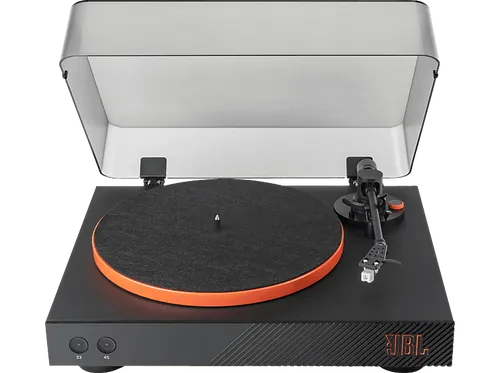 JBL Spinner Bluetooth Plattenspieler, Black Orange von JBL