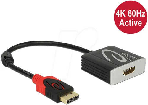 DELOCK 62734 - DisplayPort Adapter, DP 1.2 Stecker auf HDMI Buchse