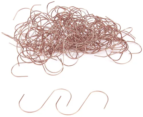 BRUBAKER Dekohänger 50x Kugelaufhänger S-Haken aus Metall (50 St), Baumkugelhaken für Weihnachtskugeln und Tannenbaumschmuck