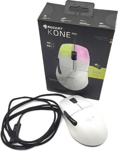 ROCCAT KONE Pro Gaming-Maus (USB, kabelgebunden) - Gaming-Maus mit 19.000 dpi Abtastrate, ideal für präzises Gameplay. Ergonomisches Design und RGB-Beleuchtung sorgen für ein beeindruckendes Spielerlebnis.