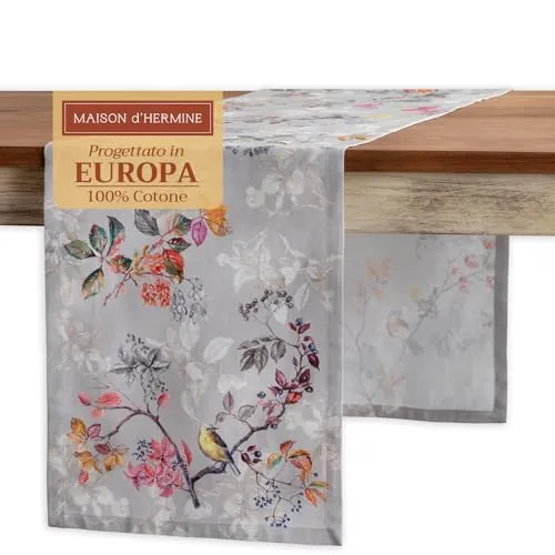 Tischläufer Grau von Maison d' Hermine