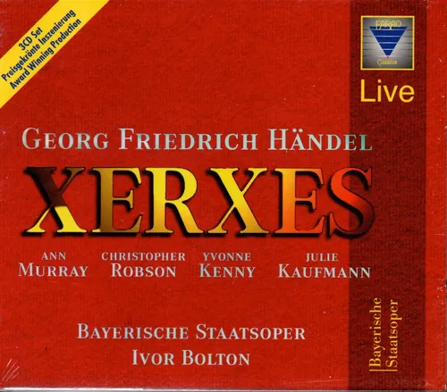 Produktbild NEU: 3 CD-Set Georg Friedrich Händel XERXES Ivor Bolton Liveaufnahme (C2573)