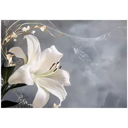 Wallarena Fototapete Blumen Blätter, 300x210 cm, Vlies für stilvolle Wände - Elegante Vlies-Fototapete in Mehrfarbig für Wohnzimmer und Schlafzimmer. Die hochwertige Qualität sorgt für einfache Montage und beeindruckende Optik. Ideal für eine schnelle Raumverwandlung!