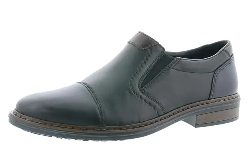 Rieker Herren Halbschuhe 17659 - Slipper & Mokassins für Herren, aus hochwertigem Leder gefertigt und mit flacher Absatzform für optimalen Tragekomfort.