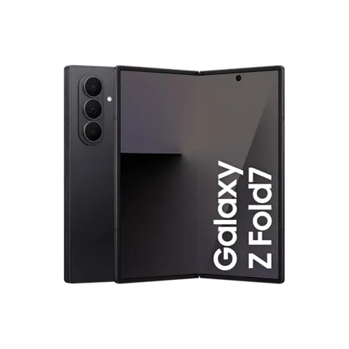 Samsung Galaxy Z Fold7 AI Smartphone mit Galaxy AI, KI-Handy mit Android, Faltbares Design, Großes Display für Multitasking, 200-MP-Kamera, 512 GB, 12 GB RAM, JetBlack, 3 Jahre Herstellergarantie
