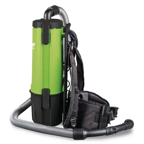 Cleancraft flexCAT 104 Rucksacksauger - Bequemer Rucksacksauger mit 360° schwenkbarem Schlauch, ideal für enge Räume und Arbeiten auf Leitern. Inklusive umfangreichem Zubehör für vielseitige Reinigungsaufgaben.