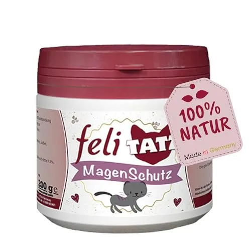 feliTATZ Magenschutz für Katzen, 200g – Säure-Basen-Gleichgewicht, Magensäurebindung