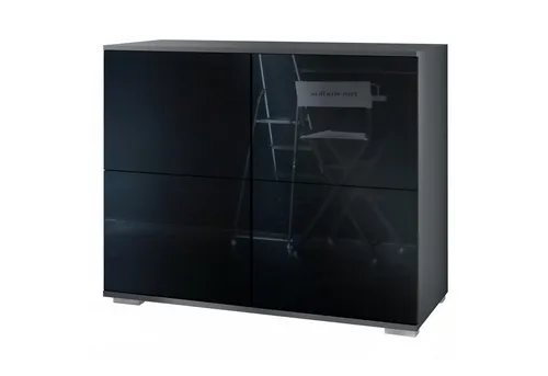 Vladon Kommode Rova V3 in schwarz von Vladon