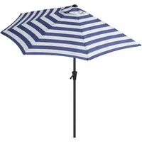 Sekey Halbrund Sonnenschirm 270 cm mit Kurbel und UV50+ Schutz