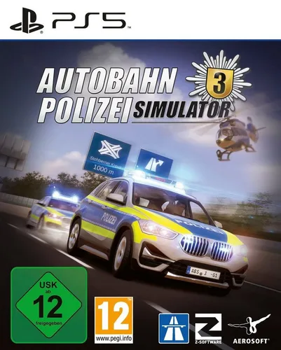 Aerosoft Autobahn-Polizei Simulator 3 für PlayStation 5 - Konsolen-Spiel für die PlayStation 5, erlebe spannende Polizeieinsätze auf der Autobahn mit realistischer Simulation und bis zu 1 Spieler.