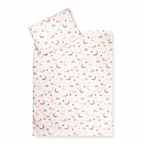 Julius Zöllner Kinderbettwäsche Organic Wild Friends 100x135 cm + 40x60 cm - Bettwäsche aus 100% Bio-Baumwolle, sorgt für einen gesunden Schlaf und bringt mit fröhlichen Tiermotiven Freude ins Kinderzimmer.