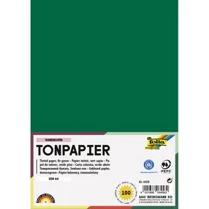 Folia Tonpapier 6458, A4, tannengrün, 130g/m², 100 Blatt