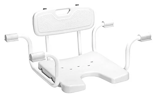 Russka Aluminium Badewannensitz mit Rückenlehne