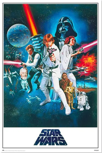 Poster Star Wars - Poster - Orange Sword Of Darth Vader