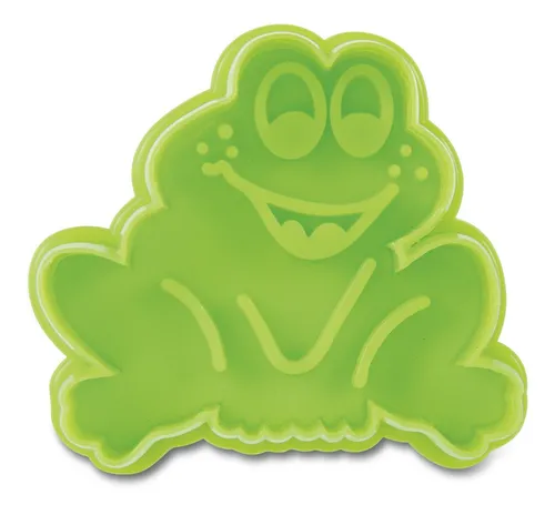 Ausstecher Plätzchenform Keks Präge-Ausstecher mit Auswerfer Frosch 5,5 cm
