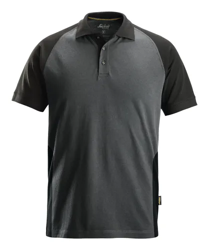 Snickers Workwear Poloshirt 2750, 2-Farben, M, stahlgrau-schwarz