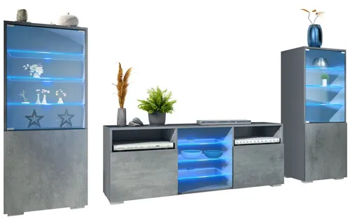 Vladon Wohnwand Granada von Vladon