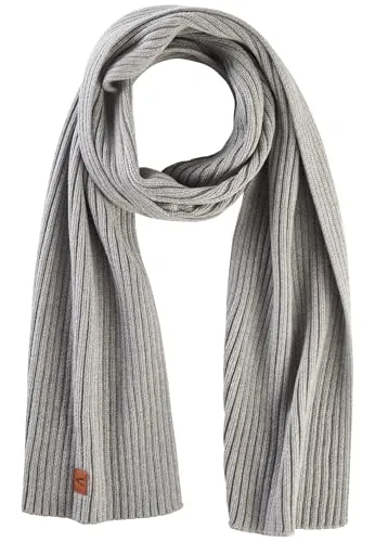 camel active Herren Schal aus Baumwoll-Kaschmir-Mix in Grau in grau von camel active