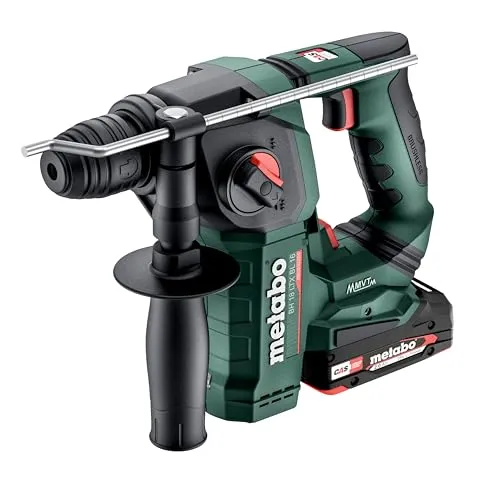 Metabo BH 18 LTX BL 16 Akku-Hammer - Flexibel und leistungsstark für Profis - Bohrmaschinen, leistungsstarker Akku-Hammer mit 2 x 2 Ah Li-Ion Akkus in robuster MetaBox, ideal für professionelle Anwendungen.
