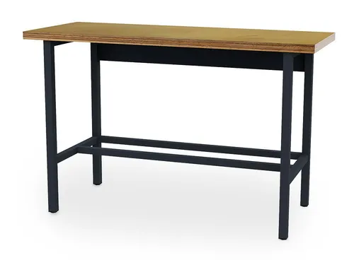 Simplaflex Werkbank - Robuster Arbeitstisch 1500x600 mm - Werkbank mit stabilem Kastenwerkbankgestell und hochwertiger Buche Multiplex Arbeitsplatte, ideal für Werkstätten und Hobbyräume.