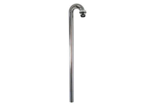 tecuro Siphon Abgangsrohr - Bodenrohr, 680 mm mit 180° Bogen - Sanitärinstallation mit hochwertigem Material, inkl. Keildichtung und Mutter für eine zuverlässige Abdichtung.