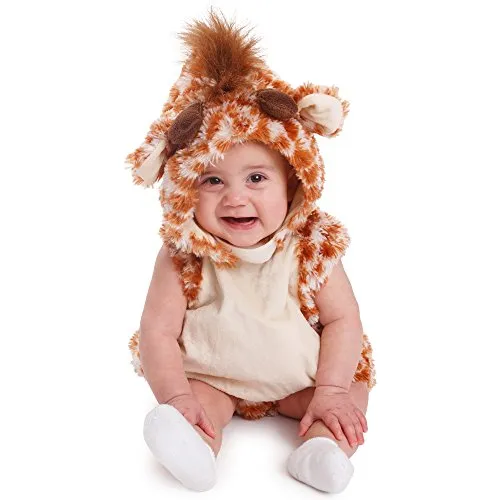 Dress Up America 859-12-24 Giraffe Baby Säugling Halloween Kostüm, warmweiß, 12-24 Monate (Gewicht 22-29 Lb, Höhe 29-34 Zoll)