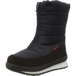 CMP Unisex Kinder Kids Rae Snow Boots Wp Schneestiefel, Black Blue, 40 EU - Wasserdichte Schneestiefel für Kinder mit Kunstpelz-Futter, ideal für winterliche Abenteuer und warme Füße.