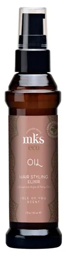 mks eco Marrakesh Oil - Glanz & Feuchtigkeit für Haar und Haut - Haarkuren mit Arganöl und Hanfsamenöl, ideal für strahlenden Glanz und intensive Feuchtigkeit, 60 ml, portofrei innerhalb Deutschland.