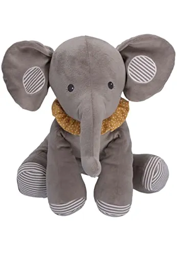Sterntaler Plüschtier Elefant Eddy, Grau - Stofftier für Babys, aus kuschelig weichem Material, ideal als treuer Begleiter und zur Förderung der frühkindlichen Entwicklung.